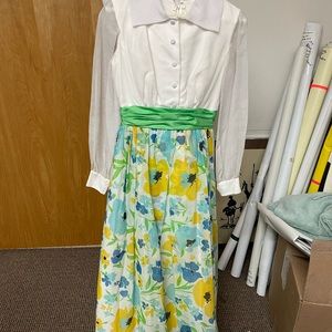 Vintage 1960/1970 Emma Domb Floral Maxi Dress